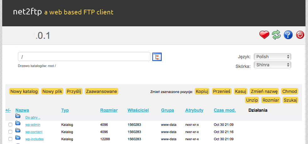 Katalog główny FTP